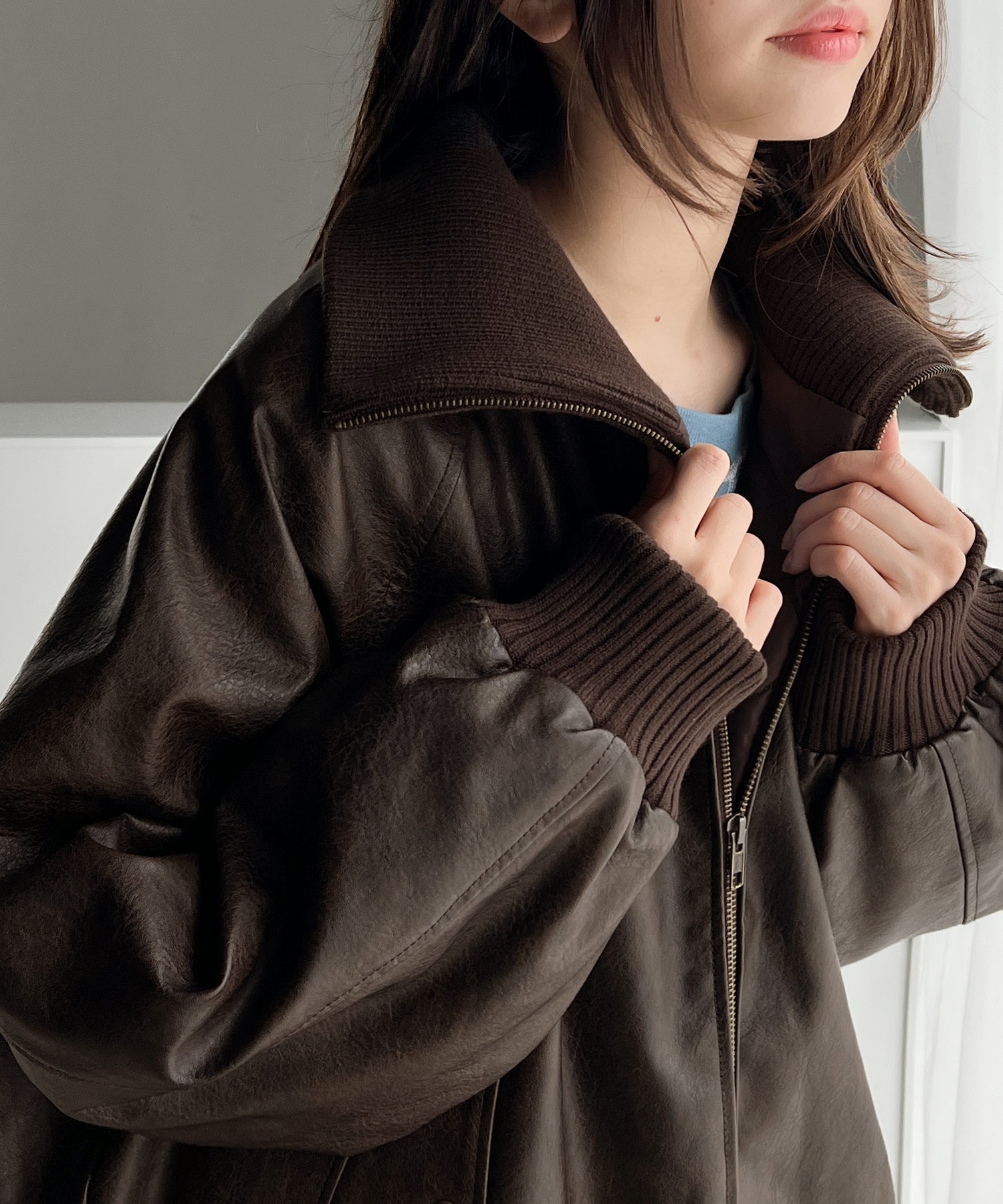 🇯🇵 日系品牌 JAVA 復古皮外套 立領 夾克 仿舊紋路 咖啡色 黑色 秋冬 / 預購