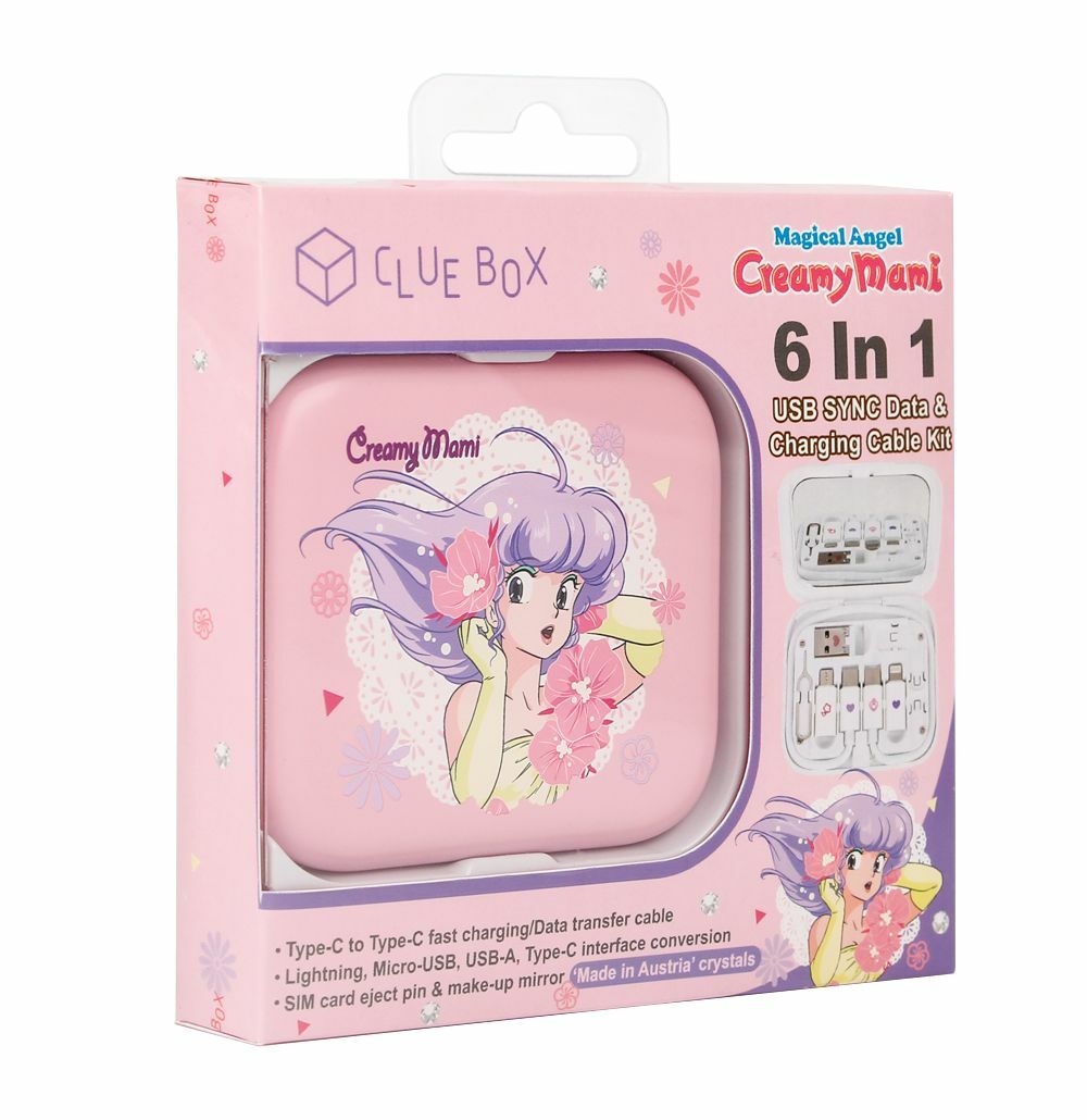 小忌廉6 in 1 數據/充電電線套件連鏡盒(粉紅）