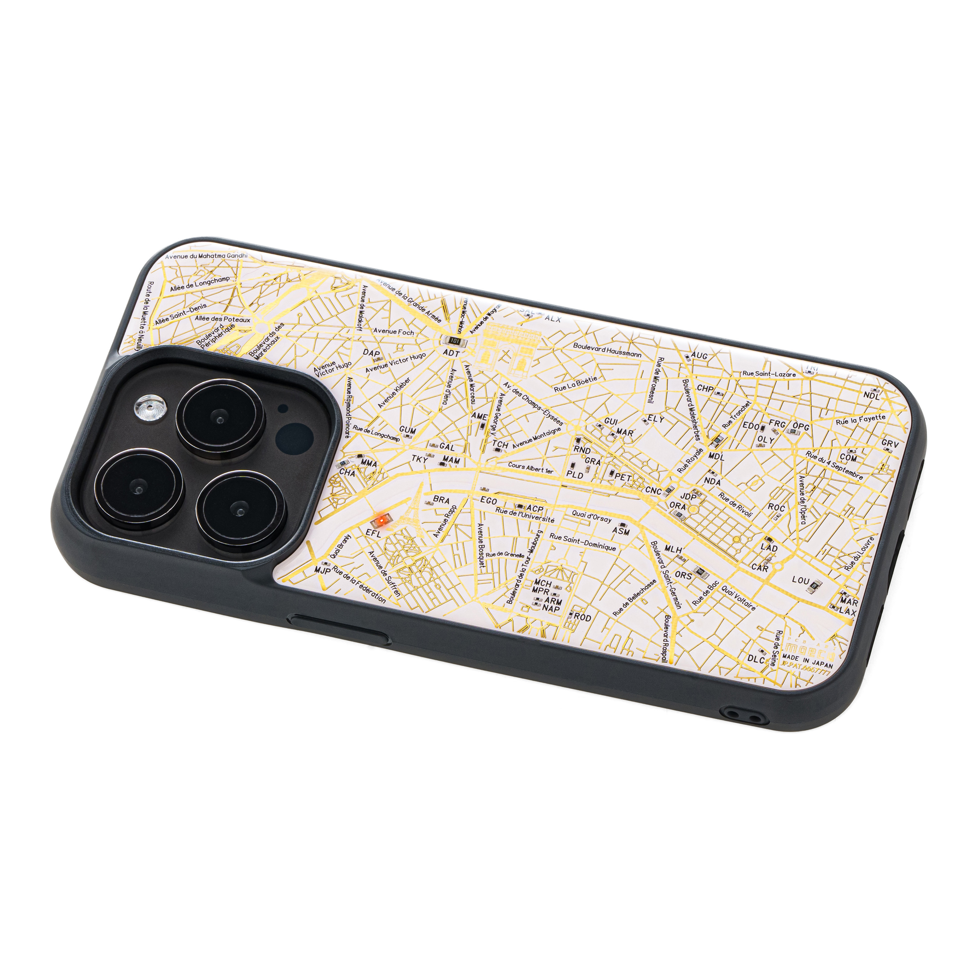 FLASH 巴黎電路地圖 iPhone 15 Pro 手機殼 ( 白色 )