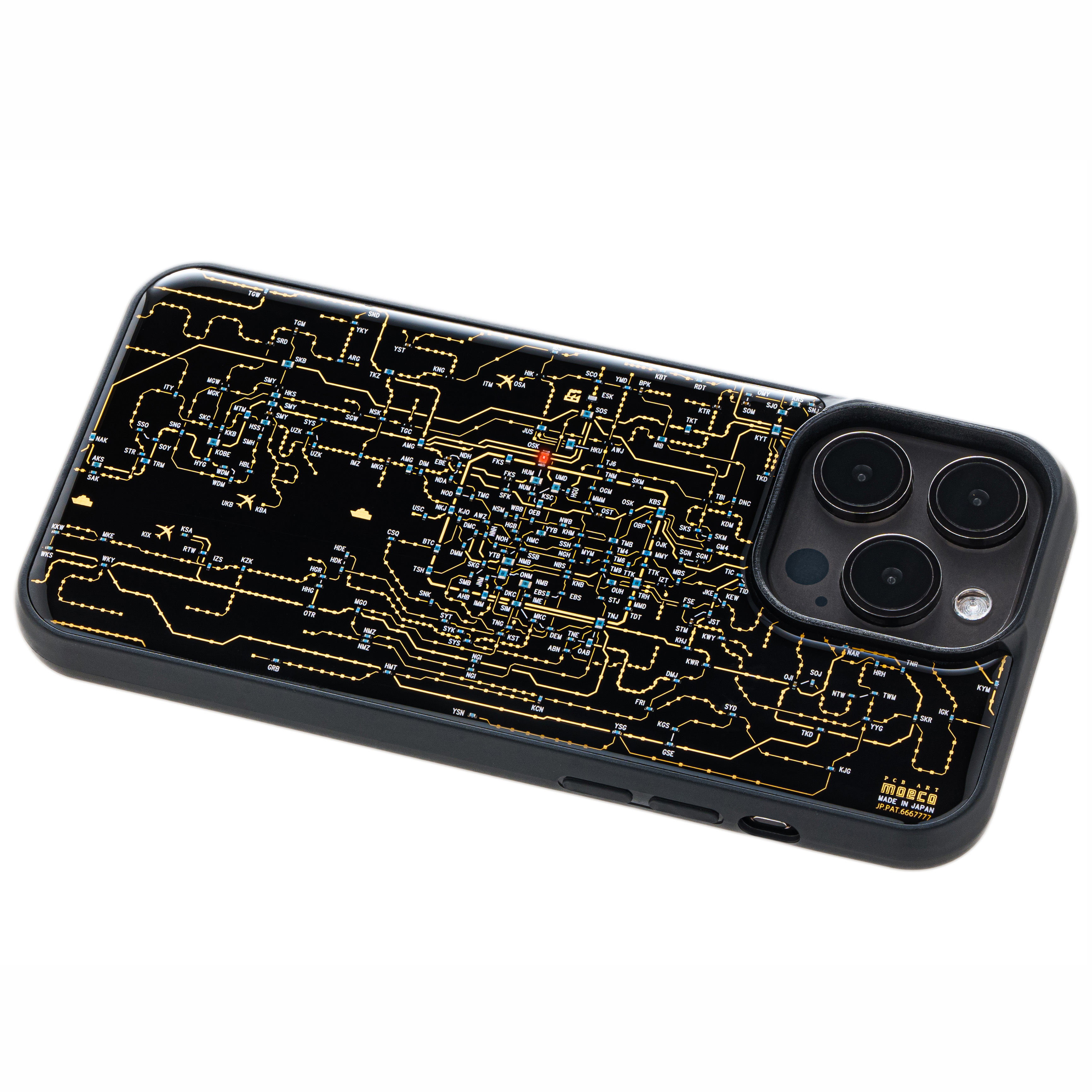 FLASH 關西電路線圖 iPhone 15 Pro Max手機殼 ( 黑色 )