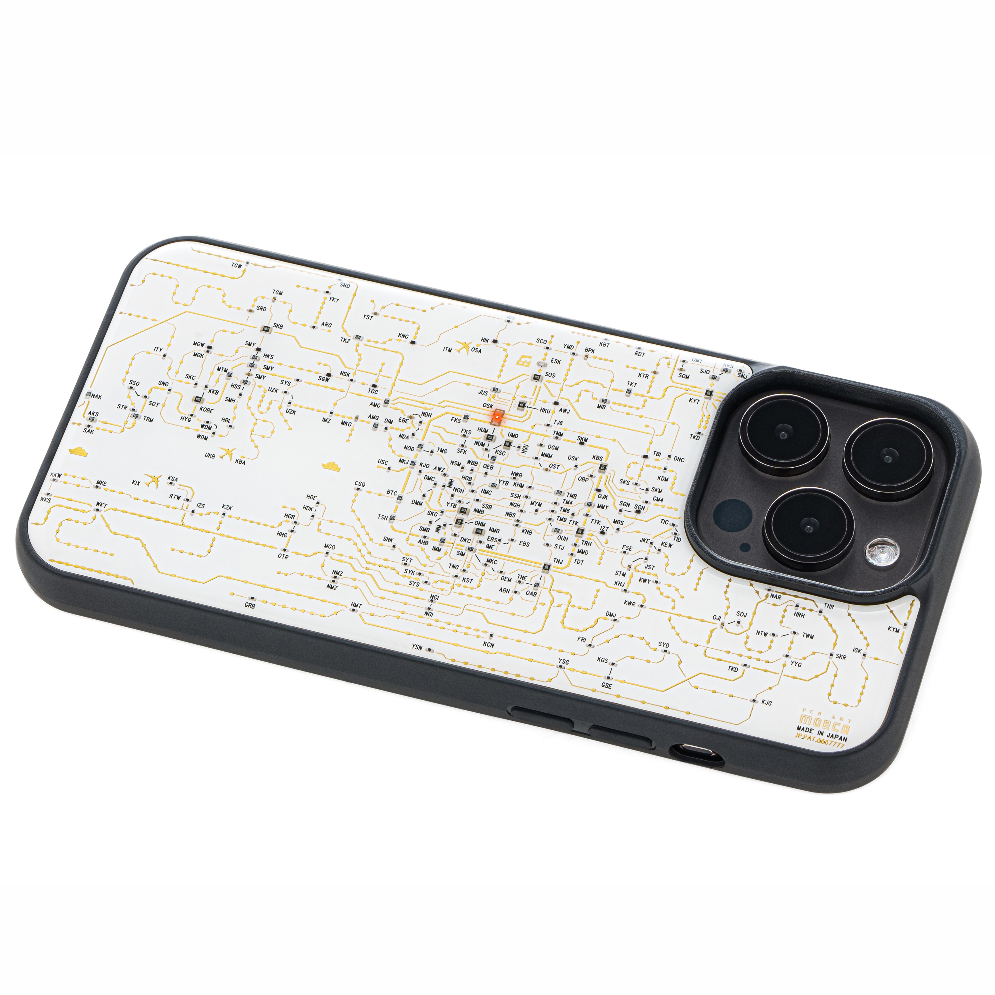 FLASH 關西電路線圖 iPhone 15 Pro Max手機殼 ( 白色 )