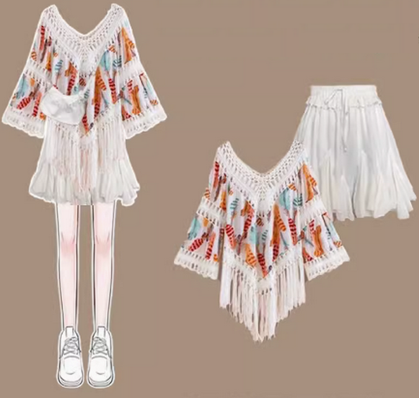 Summer Ethnic Suit Skirt