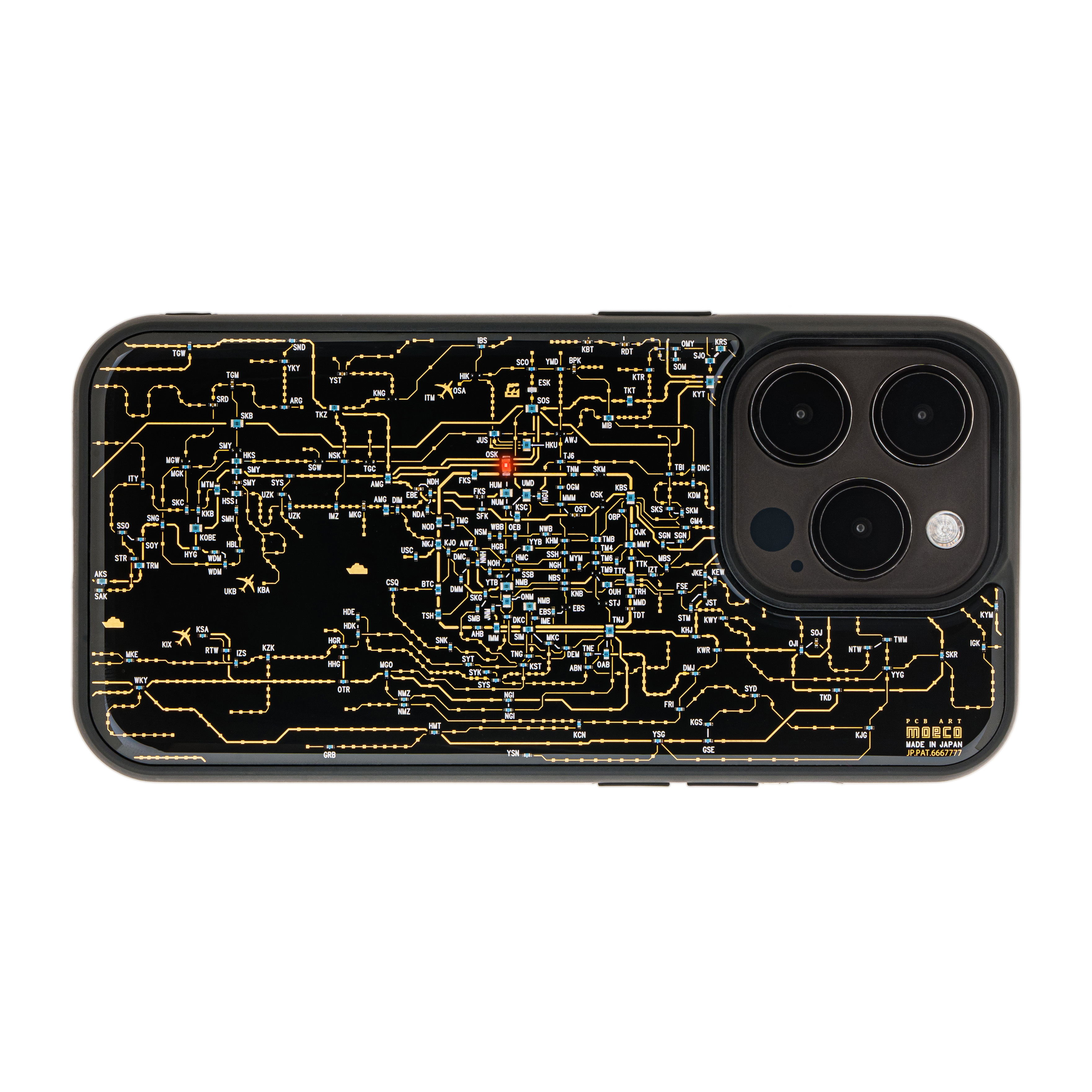 FLASH 東京電路線圖 iPhone 15 Pro 手機殼 ( 黑色 )