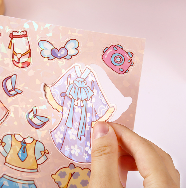 闺蜜假期计划书（4大场景+2大张贴纸）