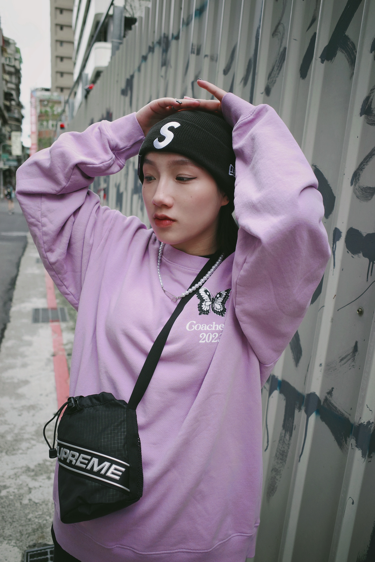 好評にて期間延長 Supreme New Era Box Logo Beanie Purple 紫