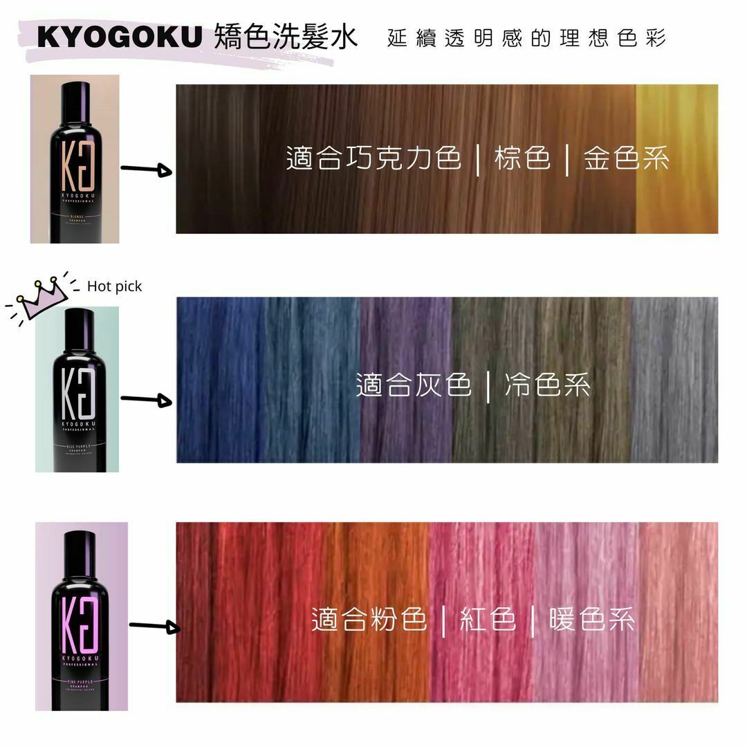 Kyogoku Color Shampoo Blue Purple 超純水補色洗頭水 - 藍紫色 200mL