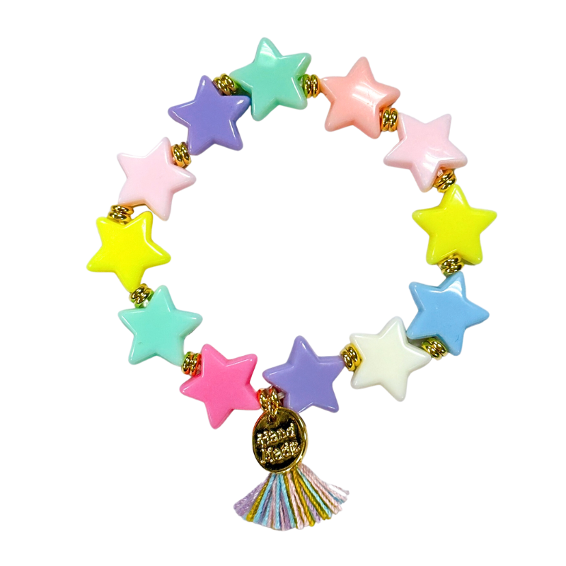 Feliz Charm ｜彩色星星流蘇串珠手環