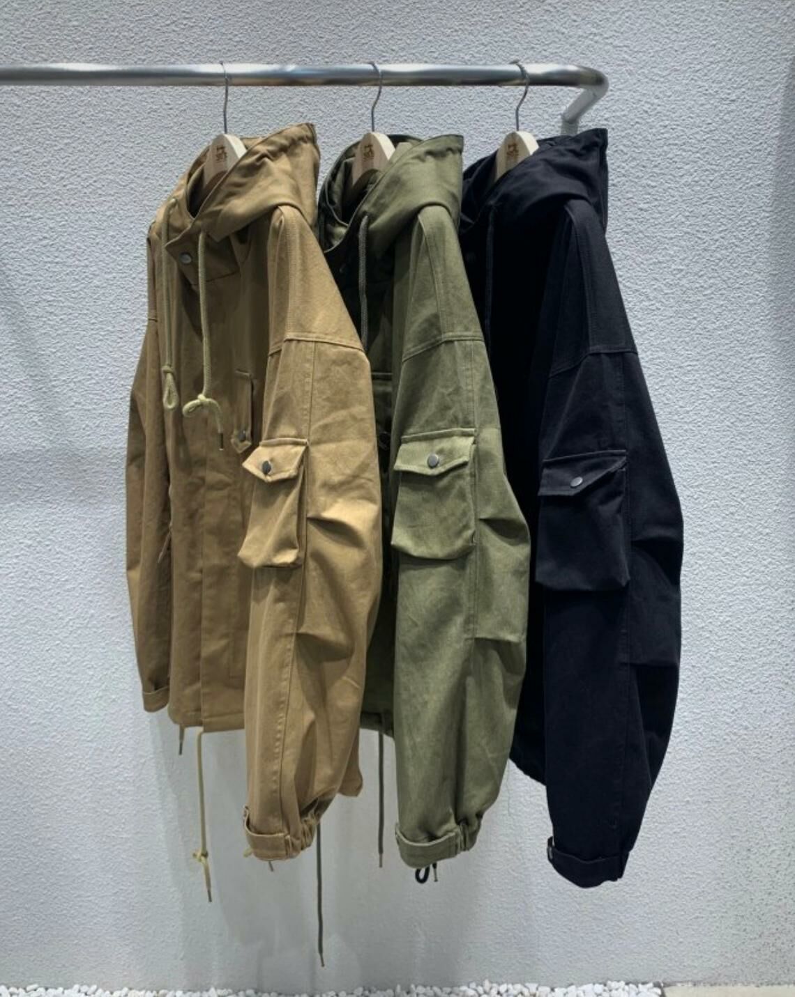 淨色連帽拉鍊外套 36.5-001JK