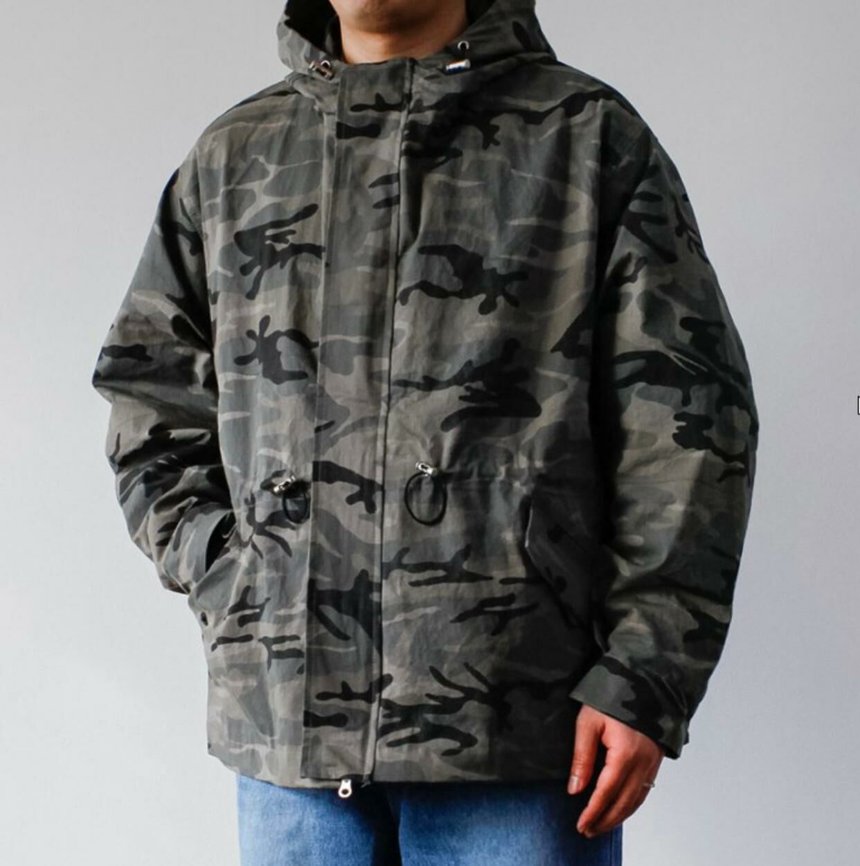 迷彩連帽拉鍊外套 36.5-005JK
