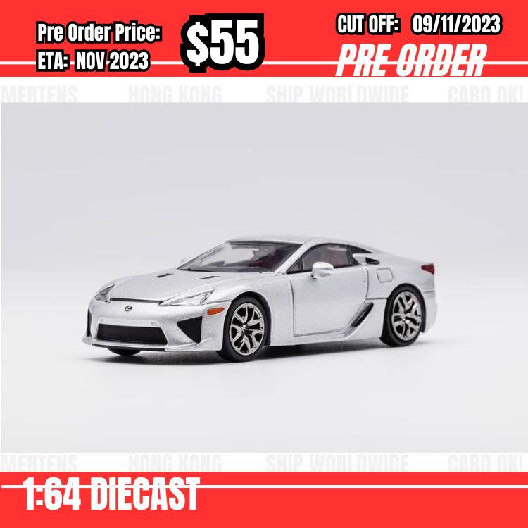 PO-$55 * DCT* 1:64 Lexus LFA Silver [OD04/11]