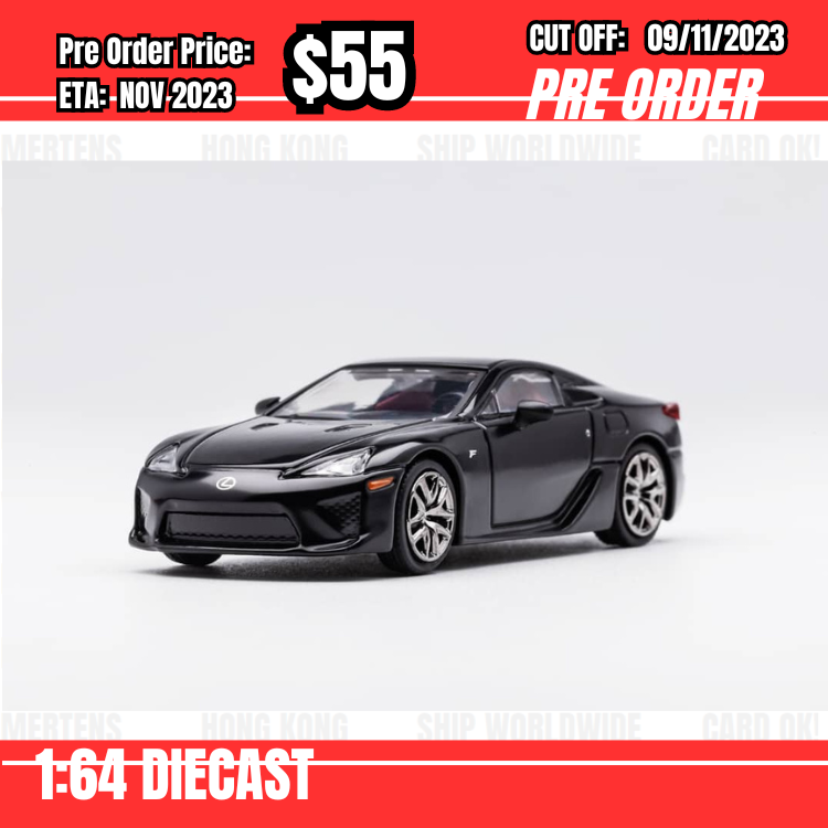 PO-$55 * DCT* 1:64 Lexus LFA Black [OD04/11]