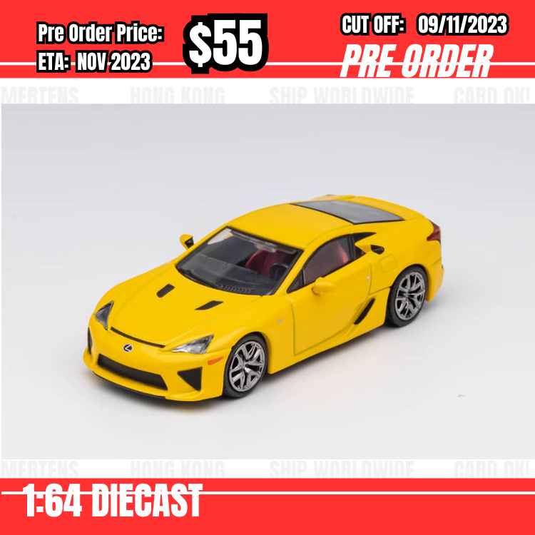 PO-$55 * DCT* 1:64 Lexus LFA Yellow [OD04/11]
