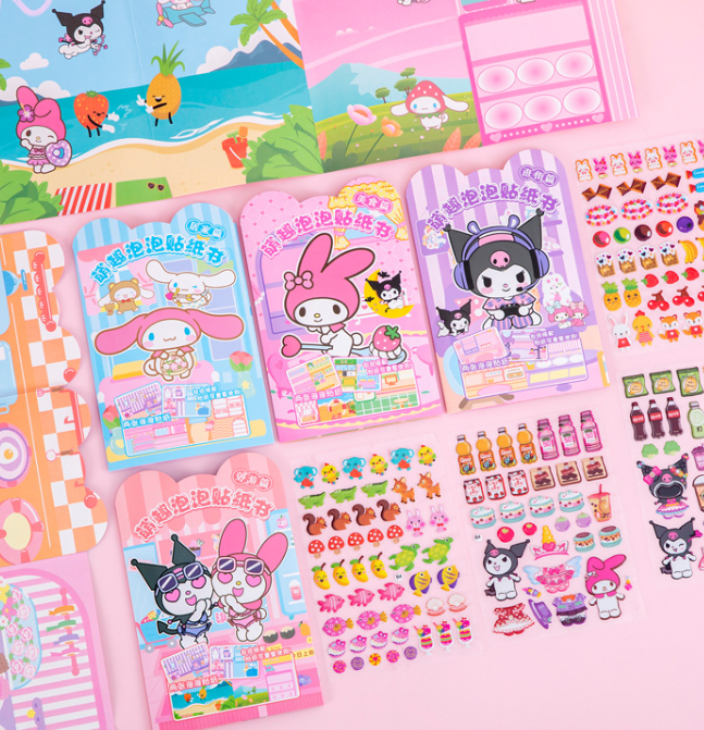 清货 三丽鸥萌趣泡泡贴纸书