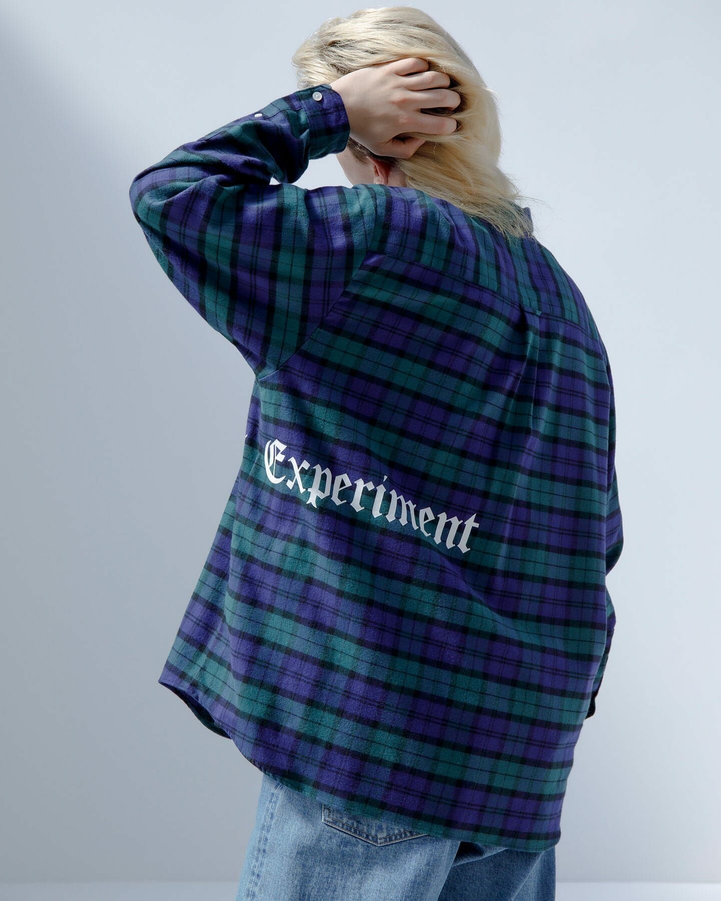 SOPH Uniform Experiment 2023 A/W FLANNEL CHECK GOTHIC LOGO BAGGY SHIRT - PRE ORDER ITEM (預訂中)
