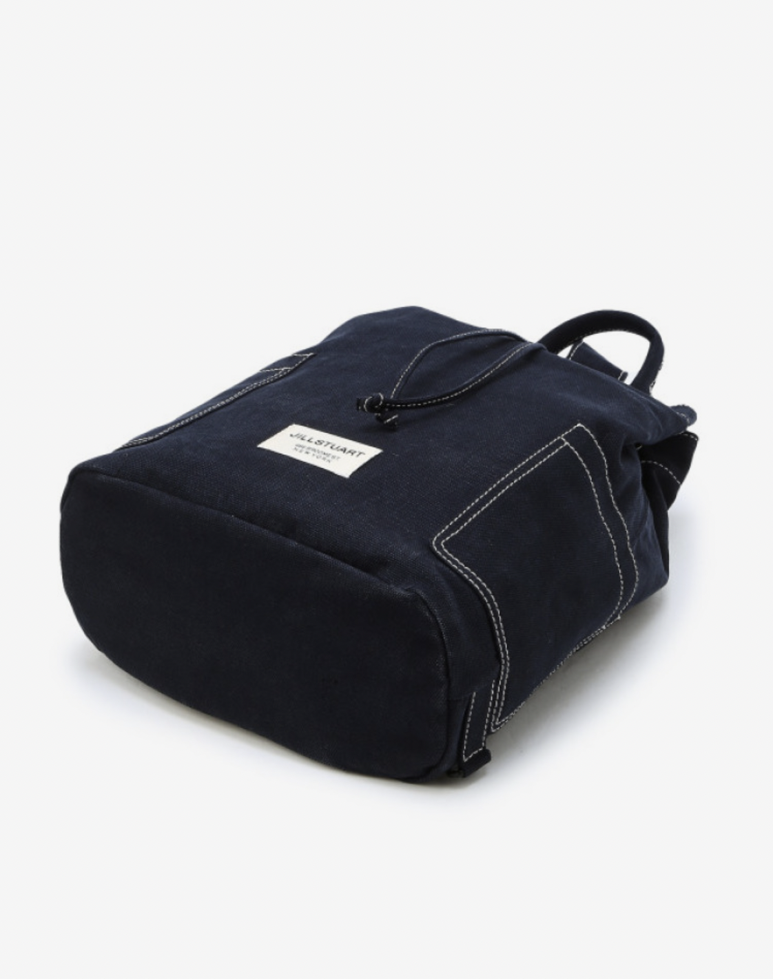 韓國JillStuart Gelato Navy Canvas Stitch Sling Bag JABA3E