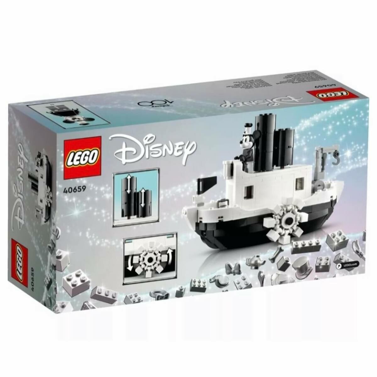 [飛米樂高積木專賣店] LEGO 40659 Disney-迷你汽船威利號《100週年》