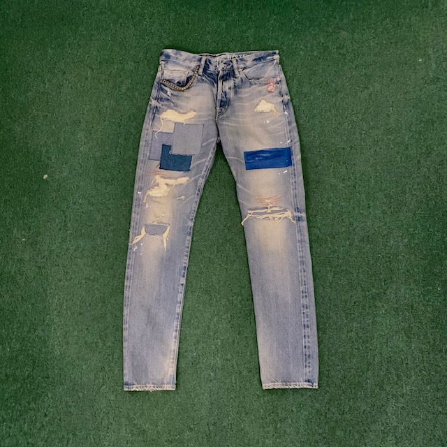 HYSTERIC GLAMOUR BPR TAPERED PROCESSING DAMAGED JEANS - SIZE 30 IN STOCK NOW (現貨發售中)