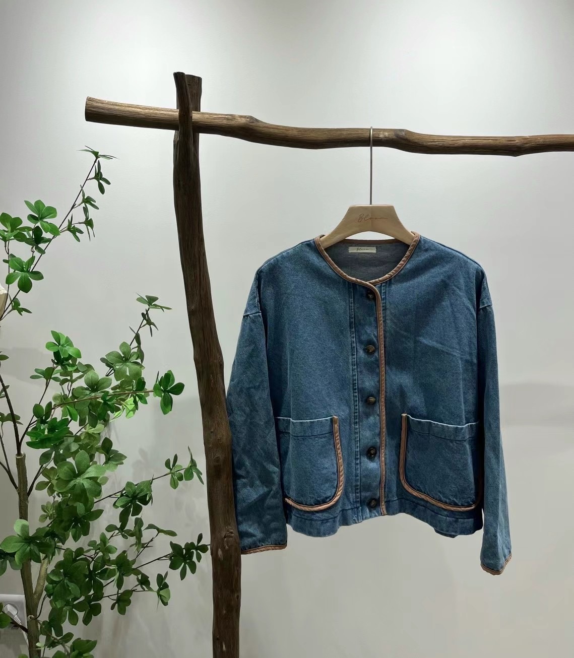 正韓𝜗𝜚小熊感牛仔外套