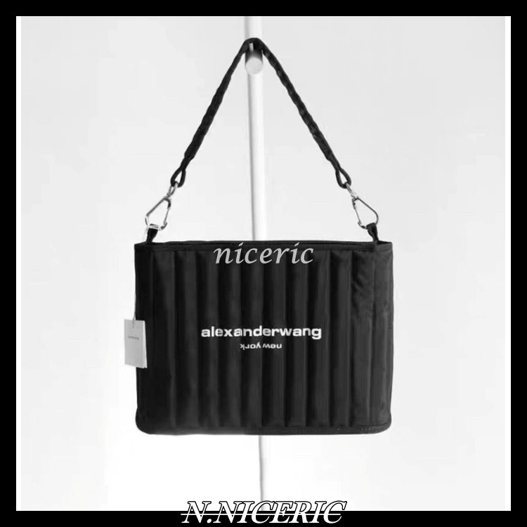 【hao nice】Alexander Wang 亞歷山大王 字母尼龍帆布 電腦包