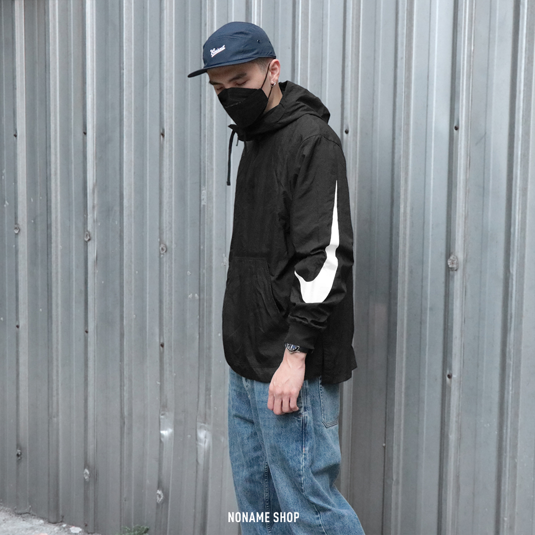 NIKE BIG SWOOSH 大勾 半開襟 衝鋒衣 兩色 (男款)