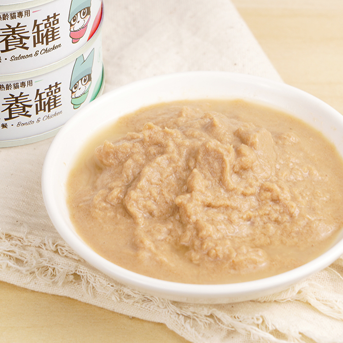 台灣【汪喵星球】98%低磷無膠老貓營養主食罐 80g - 野生鰹魚