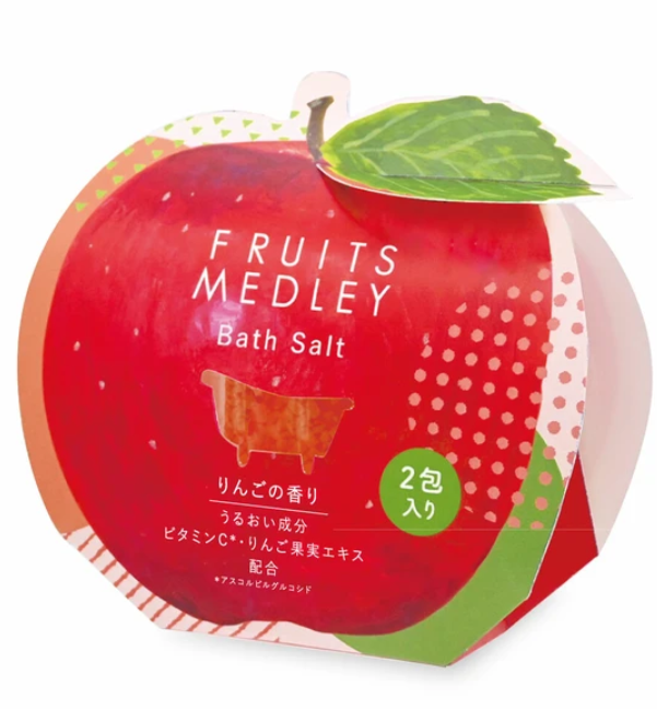 日本果香味浴鹽(蘋果)(2枚入) (日本製)