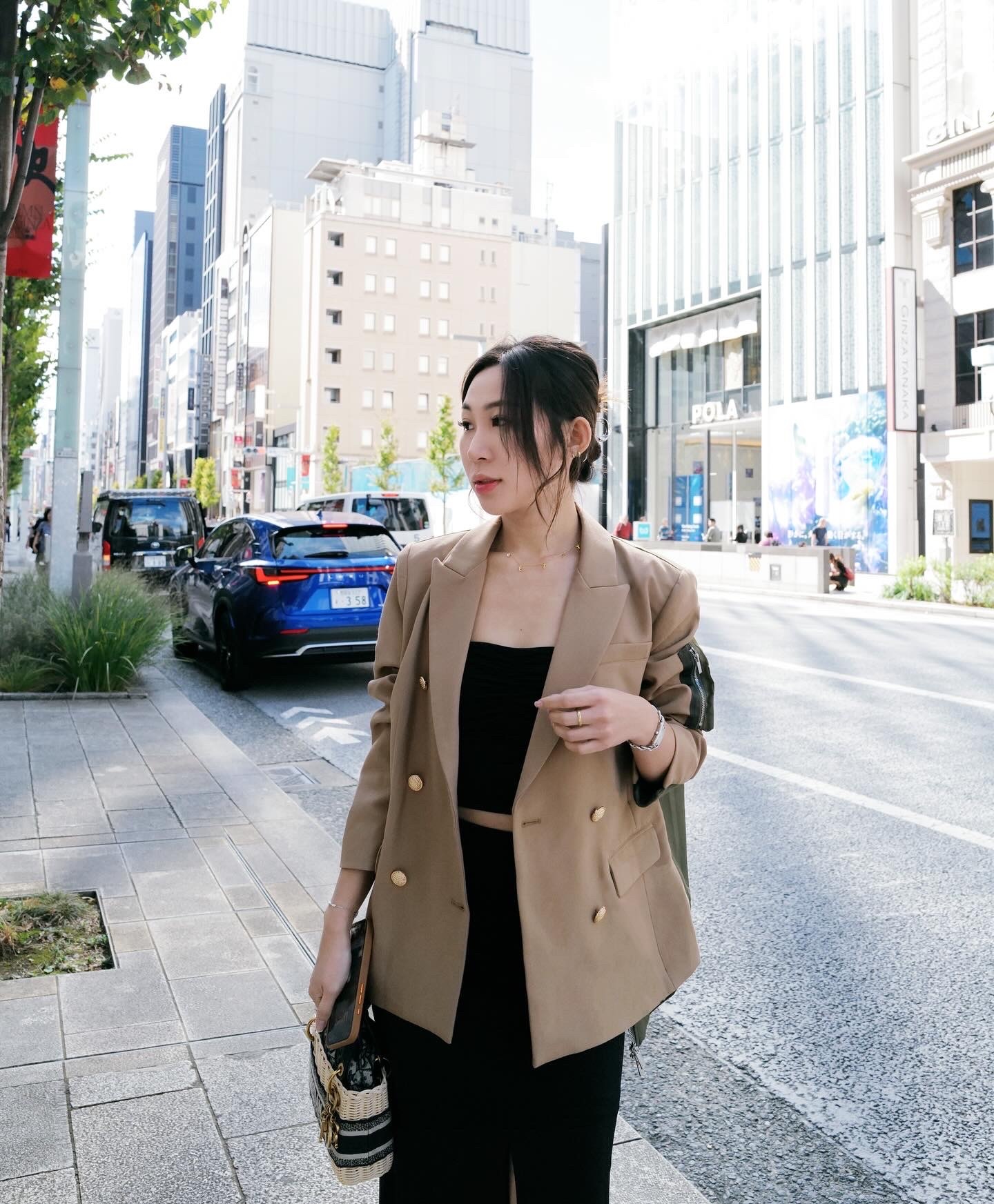 質感拼接西裝外套