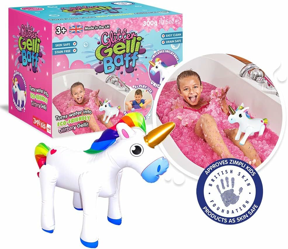 Zimpli Kids Gelli Baff With Inflatable Unicorn 果凍沐浴配充氣獨角獸