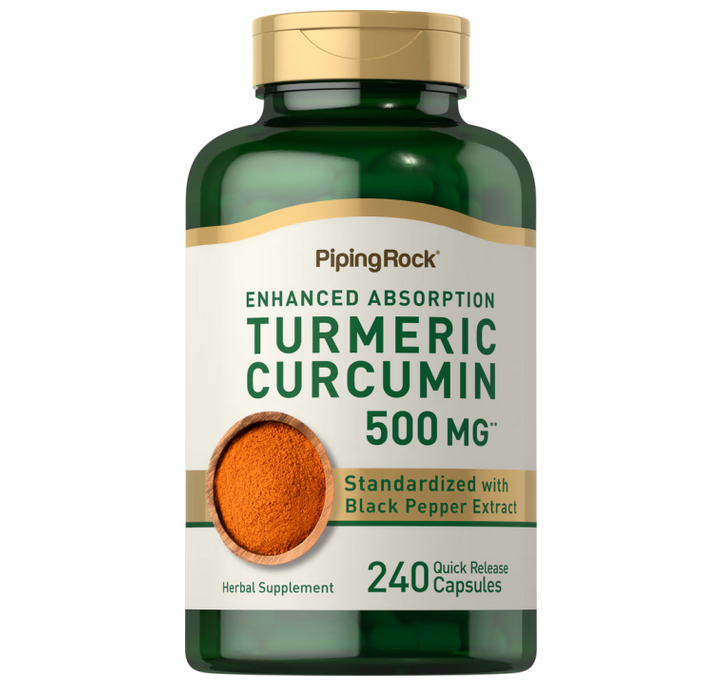 【Piping Rock】95%濃縮薑黃素 turmeric curcumin 500mg 240粒