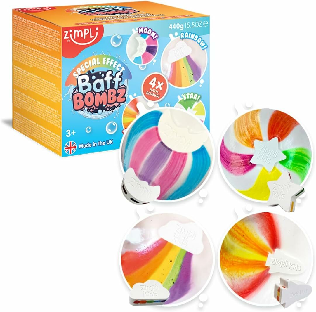 Zimpli Kids Special Effect Baff Bombz 彩虹沐浴汽泡彈 (4款)
