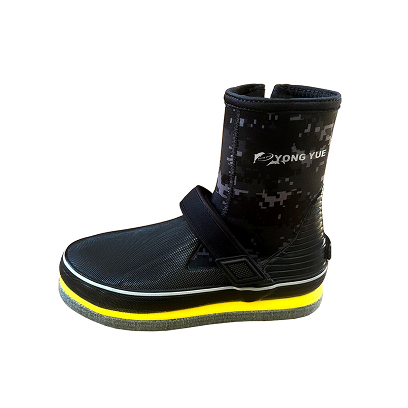 YONGYUE圓楦頭EVA防滑鞋/黑灰迷彩