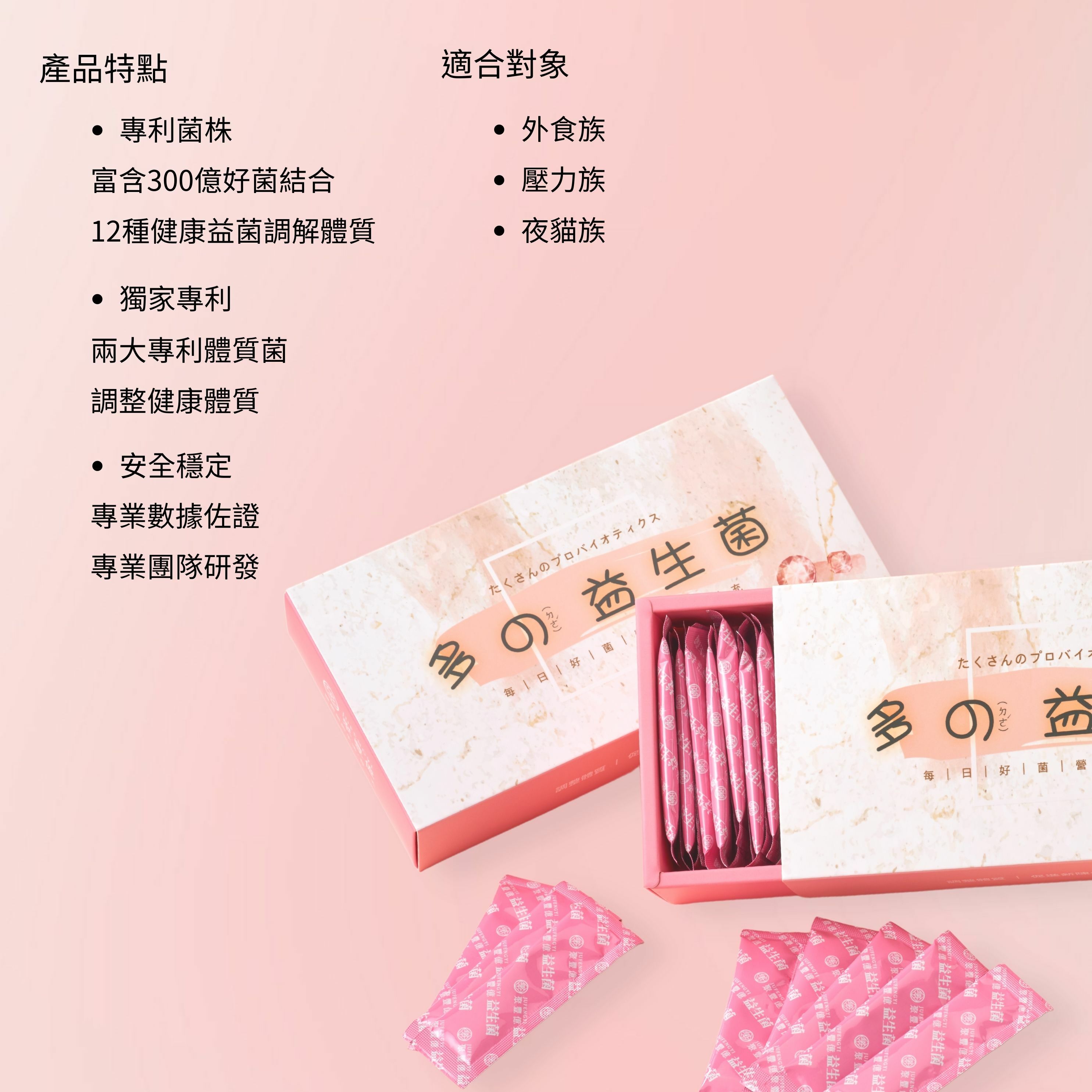 多の益生菌（60包/盒）