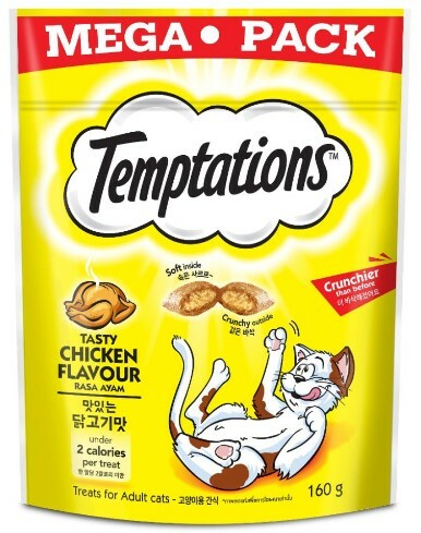TEMPTATIONS 貓小食 MEGA火烤嫩雞口貓小食 160g