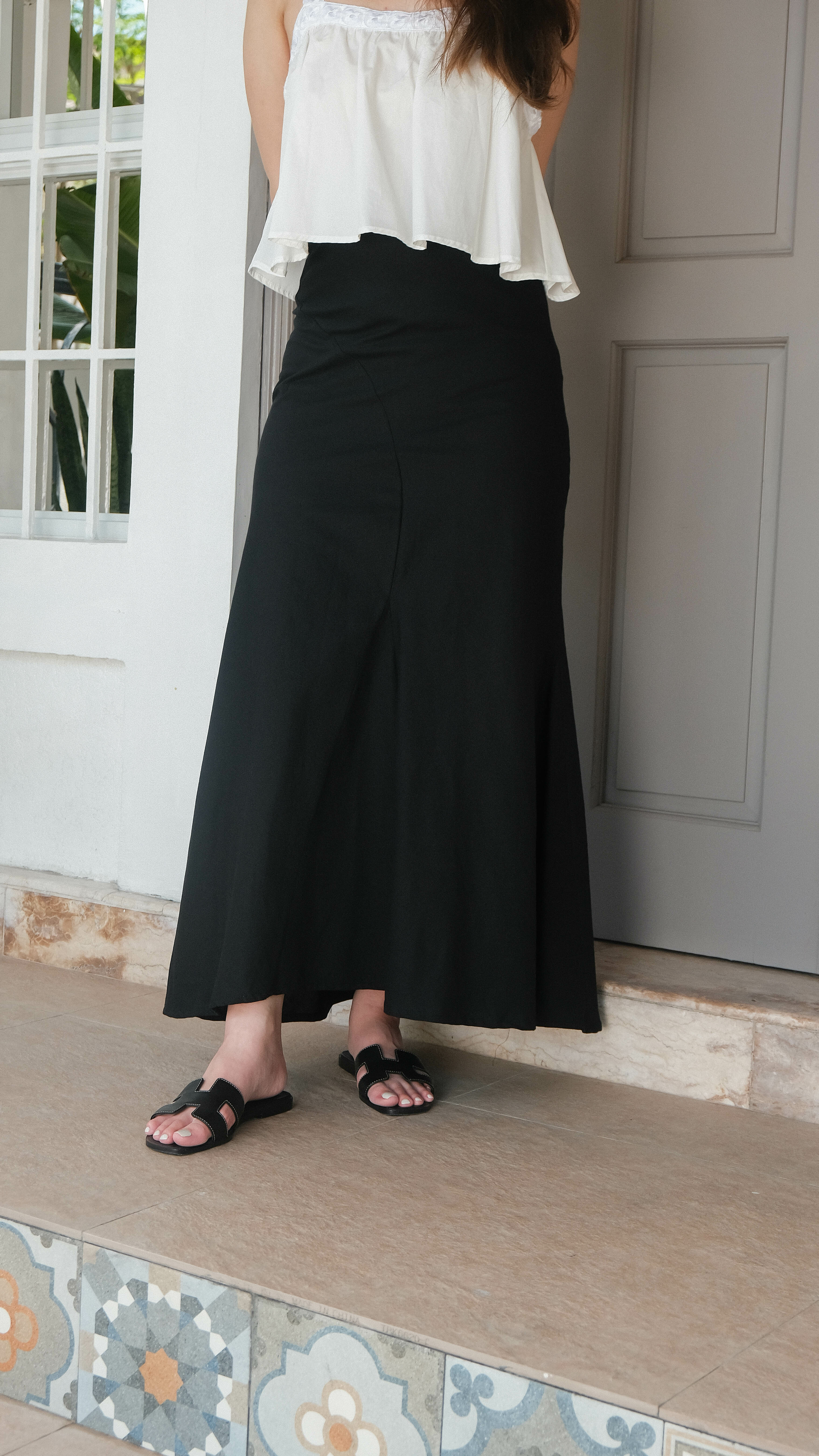 Fawn Pure Linen Skirt