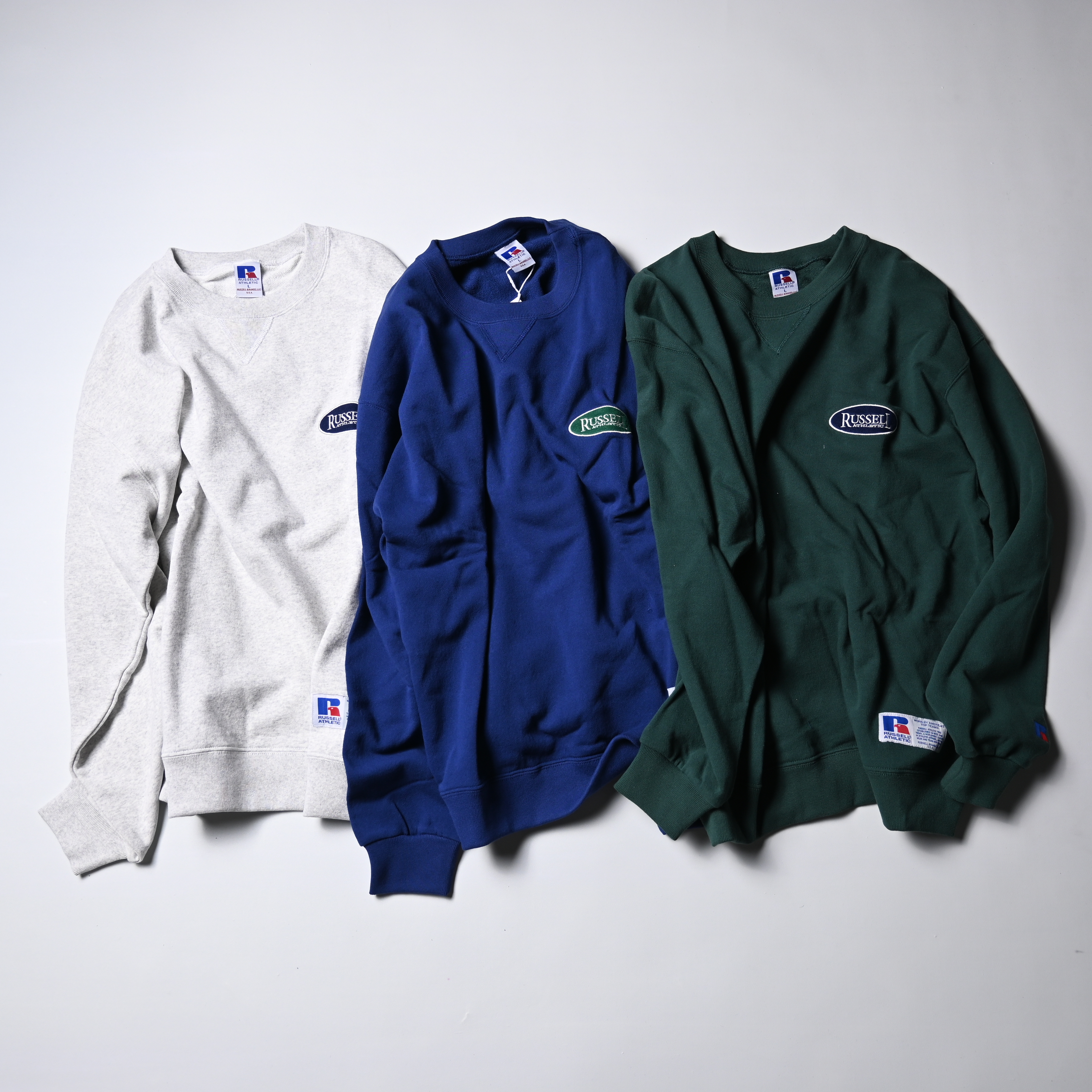 Russell Athletic JP Sweat Chest Logo Patch Crew