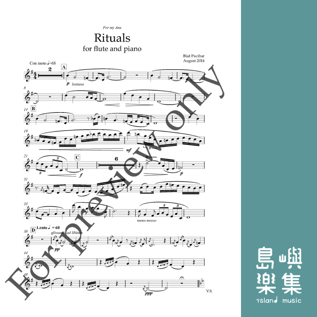 Rituals for Flute and Piano