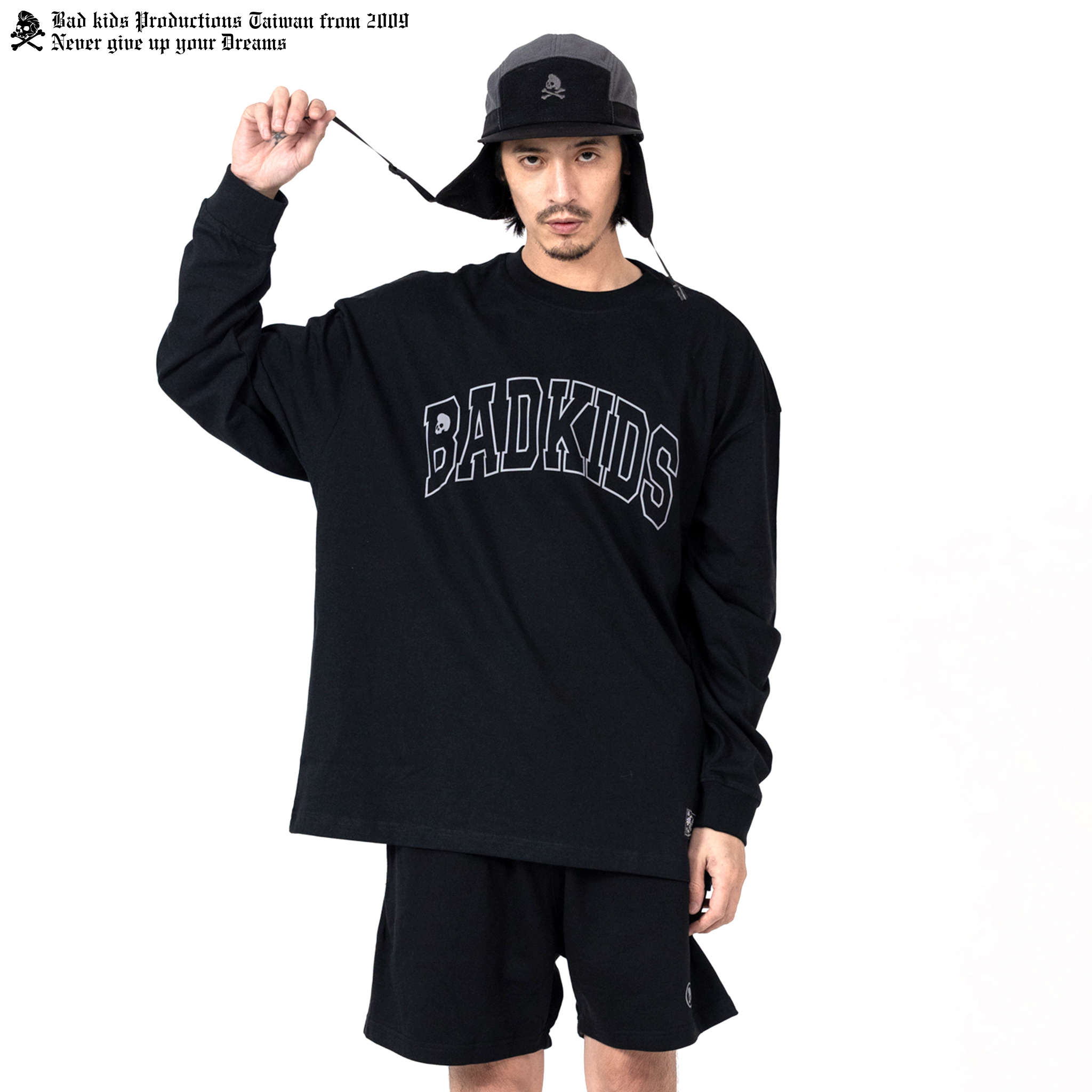 BAD KIDS 惡童 23A/W Long sleeve (版型為Over size) & Shorts (膝上短褲)