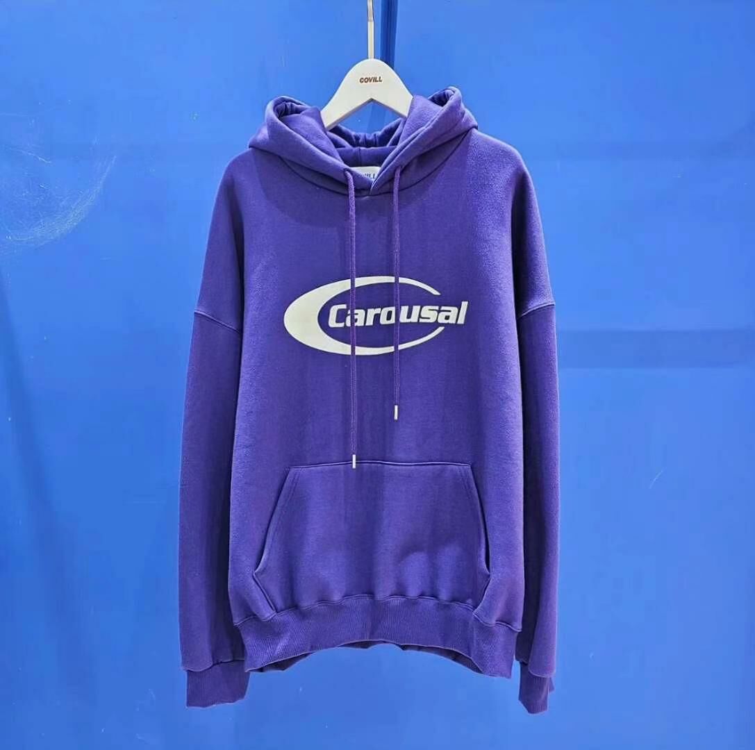 淨色英文字連帽衛衣 COVILL-071T