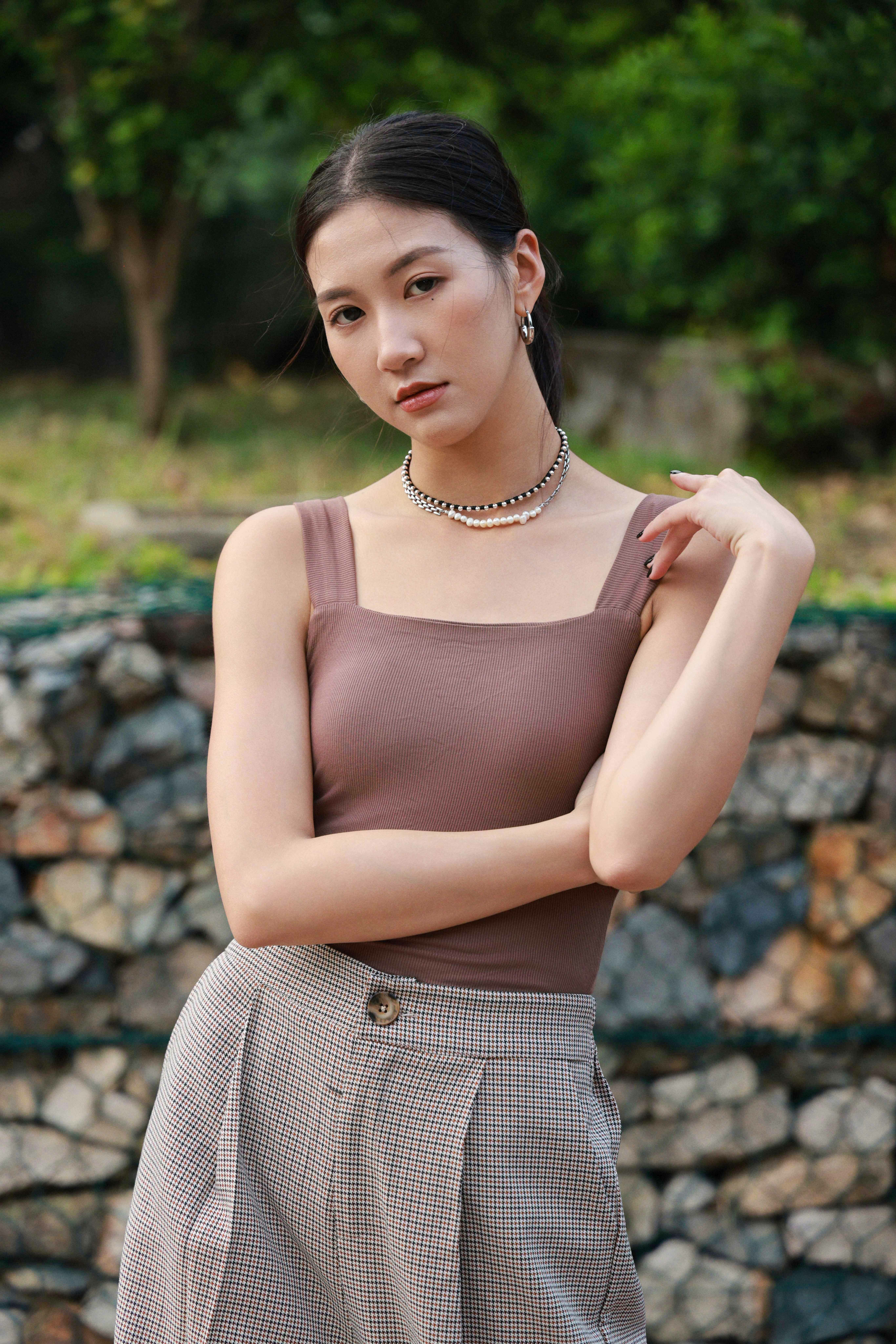 背心型直紋彈性bar top（現貨款式）