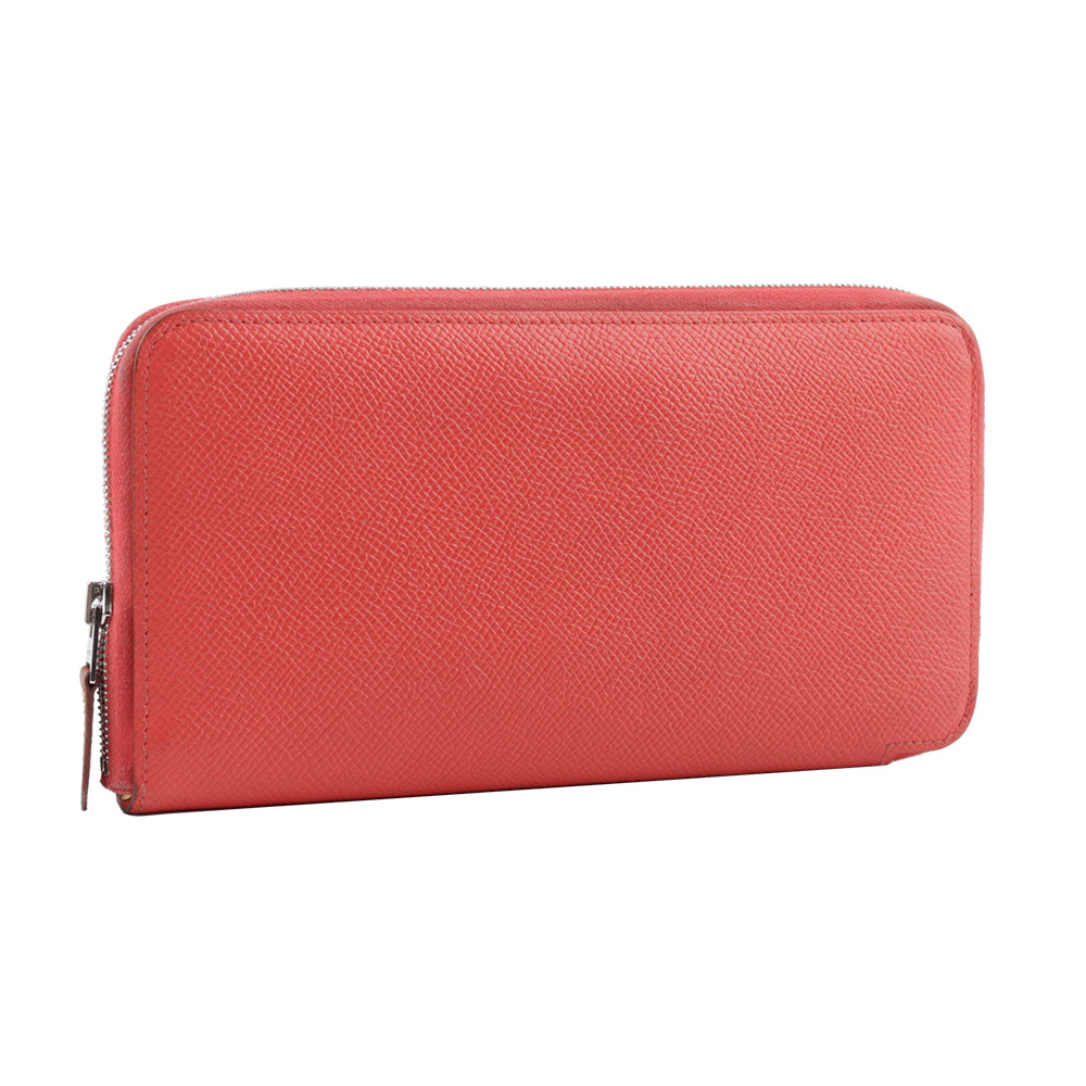 【Hermès】Epsom 皮革太陽圖案ㄇ形拉鍊長夾