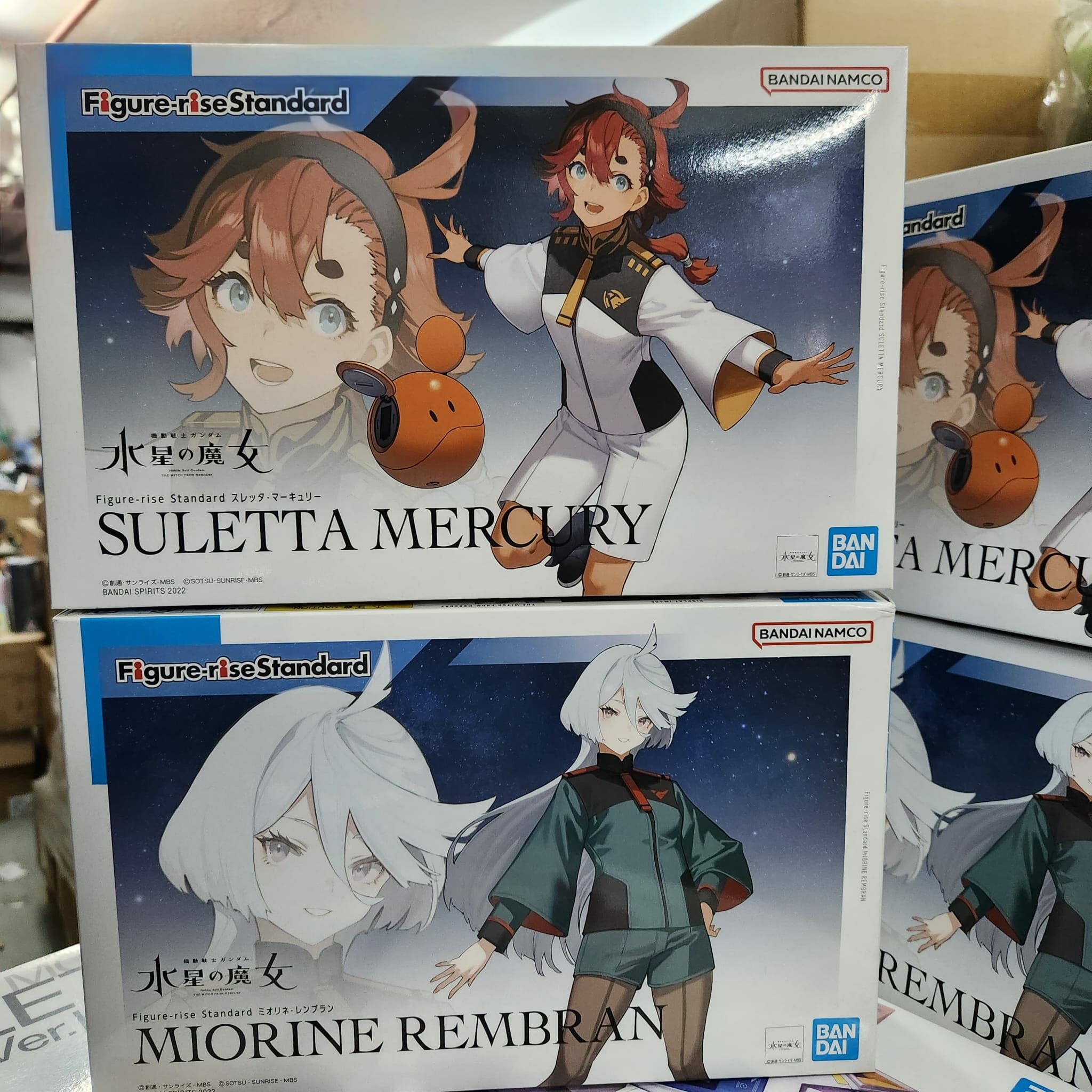 (CombobSet )BANDAI 模型  《水星的魔女》TWFM Figure-rise Standard FRS 標準系列 蘇萊塔 墨丘利 SULETTA MERCURY  + 米奧莉奈・連布蘭 MIORINE REMBRAN   一對