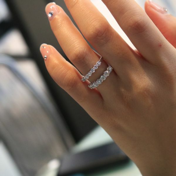 一克拉七粒排戒