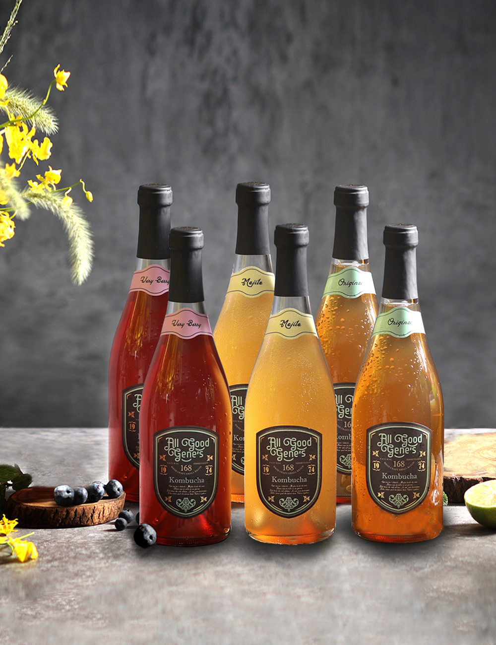 綜合口味康普茶   Variety Pack    750ml