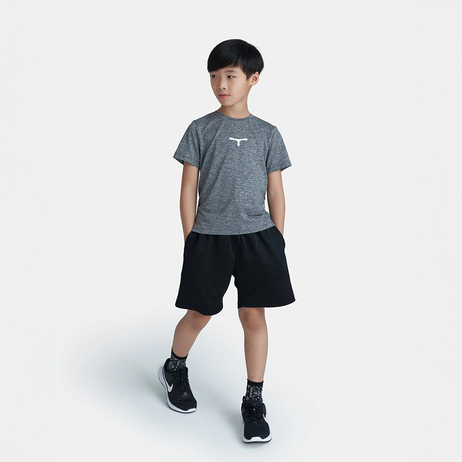 托瑪斯經典麻花童裝短袖（灰麻花）