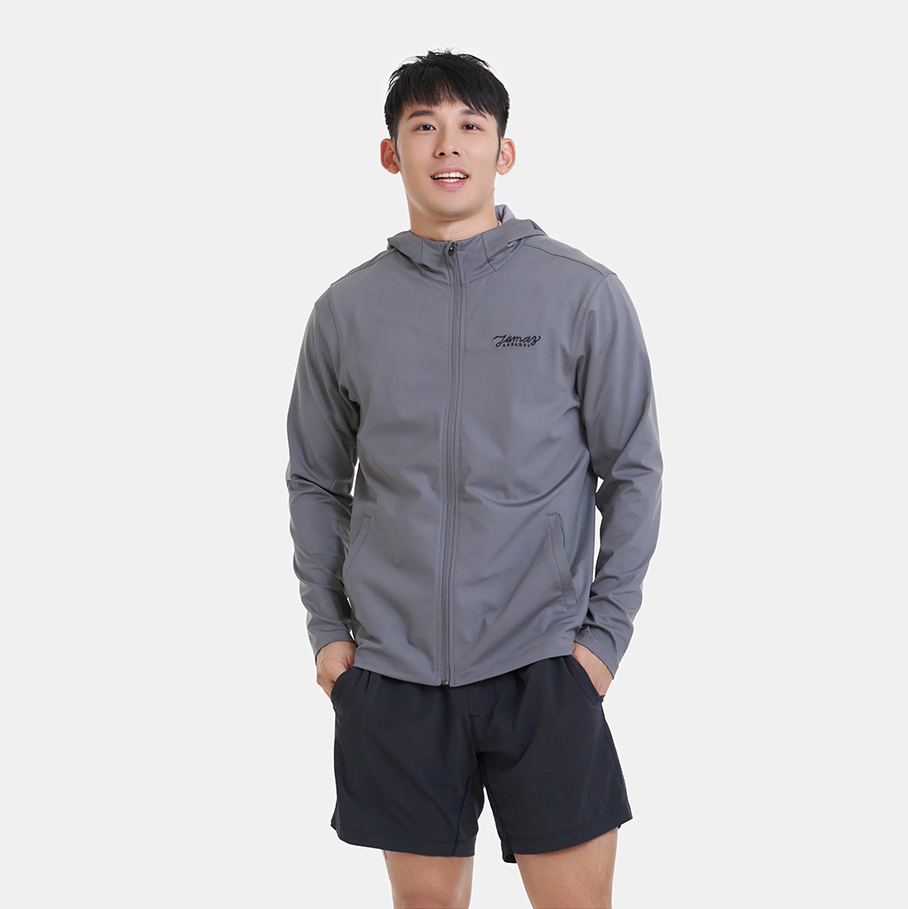 托瑪斯中層連帽男外套（太空灰）