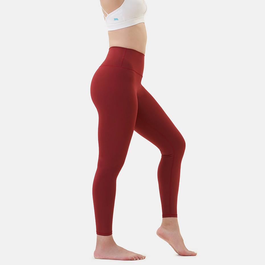 個性日常緊身褲 (梅洛酒紅)