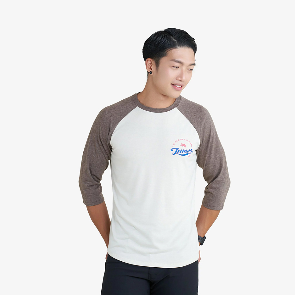 托瑪斯棒球七分袖上衣 (黑糖)