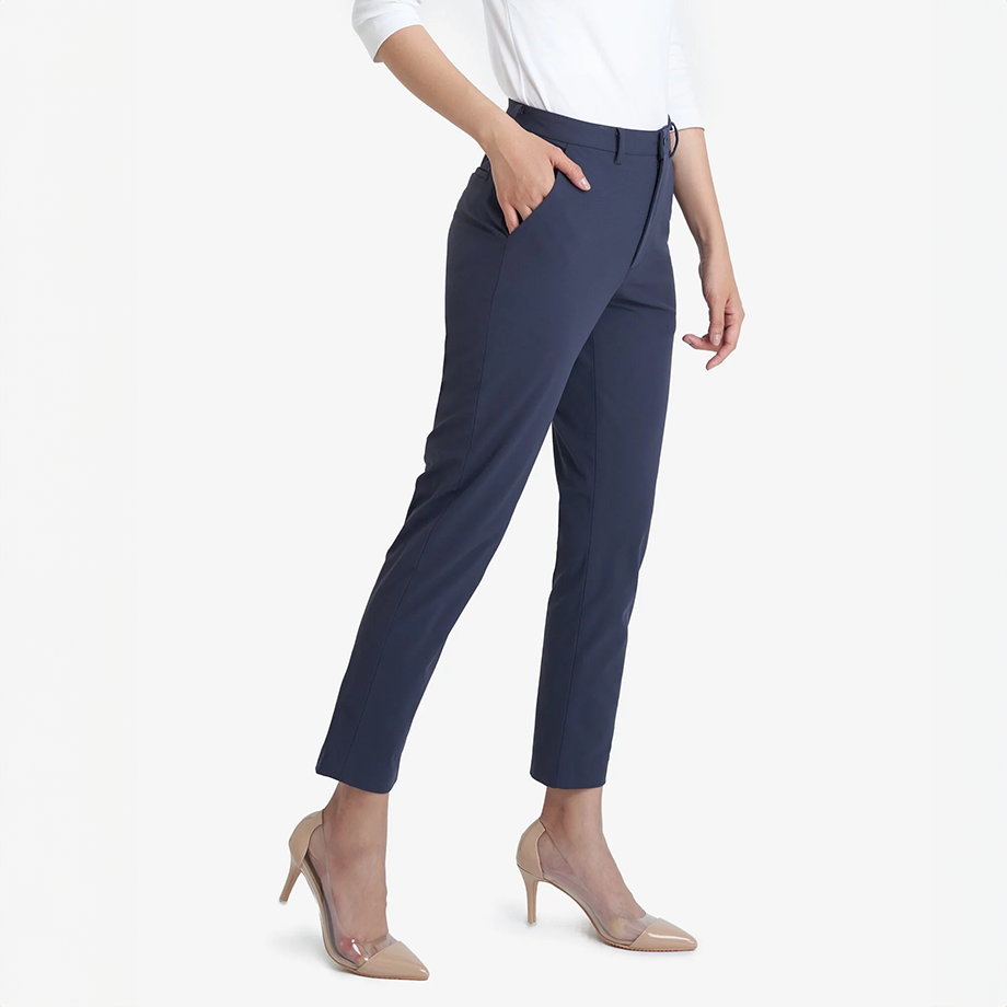 托瑪斯女都會長褲 (藍灰色)