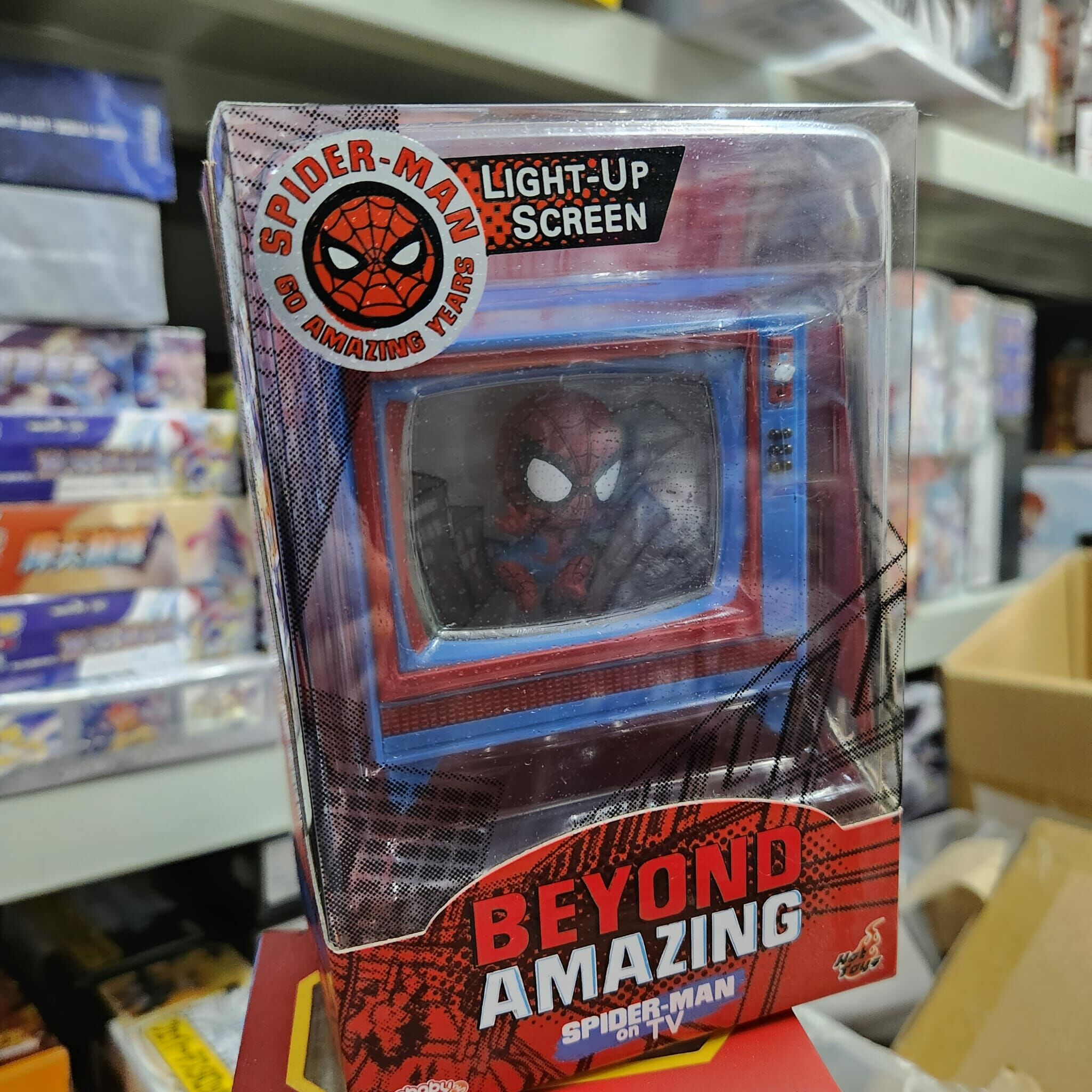 （全新外盒有小損）Spiderman on TV Cosbaby Hottoys Beyond Amazing spider-man 60years cosb975  蜘蛛俠 上電視