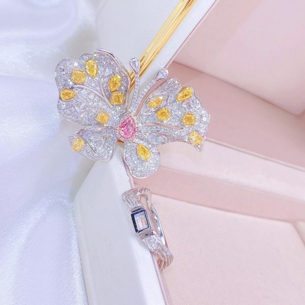 GIA 皇家蝴蝶粉鑽 18k戒指